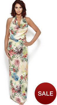 Amy Childs Tropical Print Maxi Dress