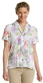 Alfred Dunner Allover Print Top