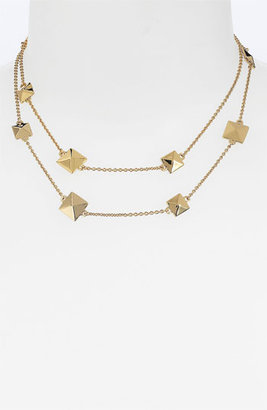 Kate Spade 'locked In' Long Pyramid Necklace