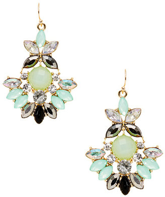 Leslie Danzis Gold & Crystal Drop Earrings