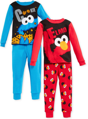 Sesame Street AME Toddler Boys' 4-Piece Pajamas