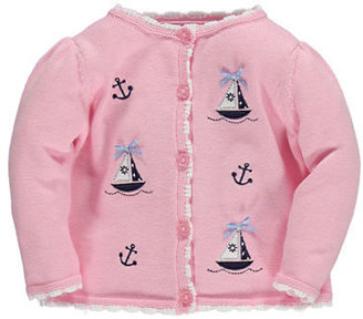 Hartstrings Newborn Girls 0-9 Months Embroidered Sweater Cardigan