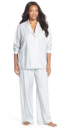 Nordstrom Lingerie Print Flannel Pajamas (Plus Size)