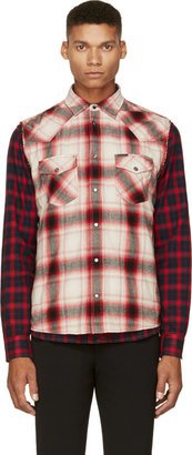 Diesel Red Contrasting Plaid S-Tor Shirt