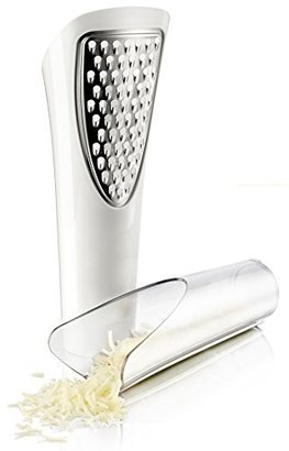 Vacu-Vin Cheese Grater with Removable Holder / Server - White
