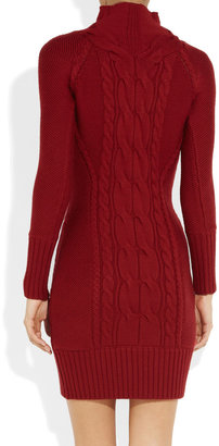 Temperley London Galatea cable-knit merino wool dress