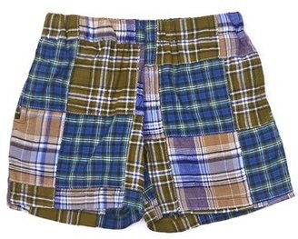 Peek 'Patch Plaid' Shorts (Baby Boys)