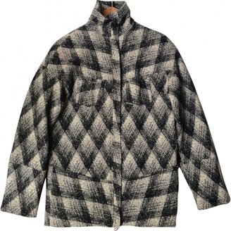Balmain PIERRE Grey Wool Coat
