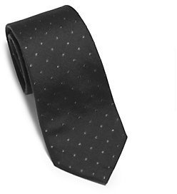 Michael Kors Dotted Silk And Wool Tie