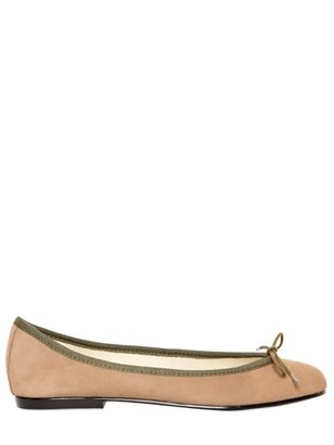 French Sole 10mm Suede Ballerina