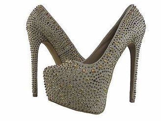 Steve Madden Womens Depsiee Gold Multi Casual Platforms Fashion Heels Shoes