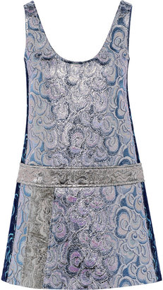 Miu Miu Metallic Brocade Mini Dress