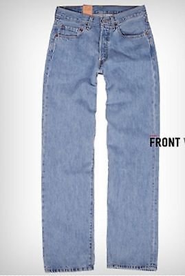 Levi's Levis Style# 501-0134 38 X 30 Light Stonewash Original Jeans Straight Pre Wash