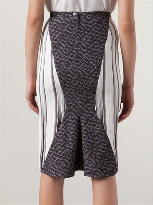 Peter Pilotto Geometric Print Fitted Skirt