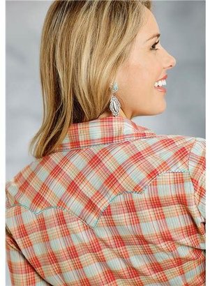 Roper Five Star Multicolor Plaid Shirt - Long Sleeve (For Women)