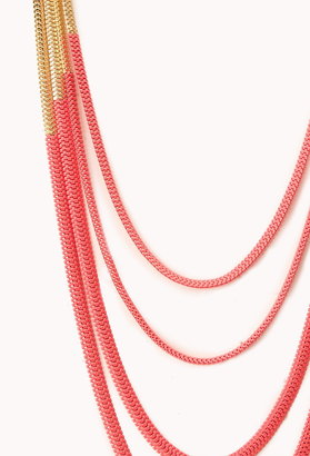 Forever 21 Neon Pop Layered Necklace