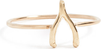 Jennifer Meyer 18k Gold Mini Wishbone Ring