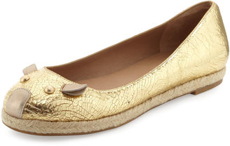 Marc by Marc Jacobs Metallic Mouse Espadrille Flat, Gold