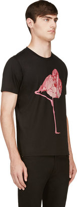 Paul Smith Black Crewneck Hip Flamingo T-Shirt