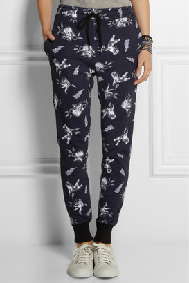 Markus Lupfer Cat Fight cotton-terry track pants