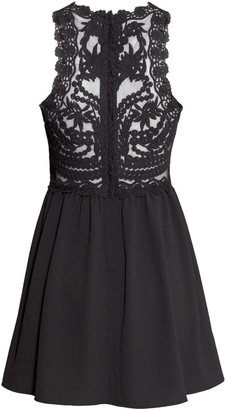 H&M Lace Dress - Black - Ladies