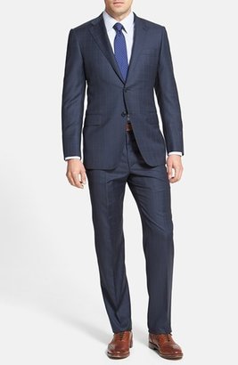 Hickey Freeman 'Beacon' Classic Fit Plaid Suit