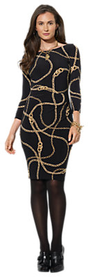 Lauren Ralph Lauren Versie Dress, Black Multi