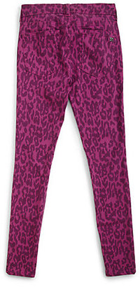 Joe's Jeans Girl's Leopard-Print Denim Leggings