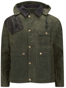 Barbour Men's Ware Waxed Hunting Jacket Fern