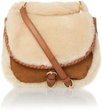 UGG Brown small quin cross body bag