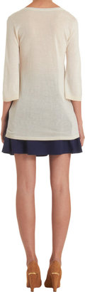 Lisa Perry Flared Skirt in Navy