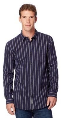 RJR.John Rocha Designer purple chenille striped shirt