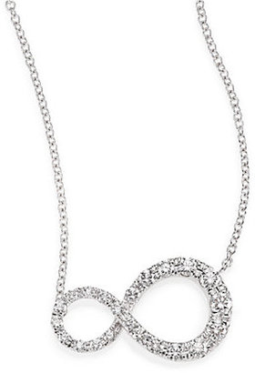 Kwiat Elements Diamond & 18K White Gold Infinity Pendant Necklace