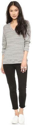 GETTING BACK TO SQUARE ONE V Neck Long Sleeve Top