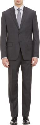 Piattelli Stripe & Chevron Super 110's Two-Button Suit