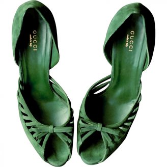 Gucci Emerald Platform Sandals