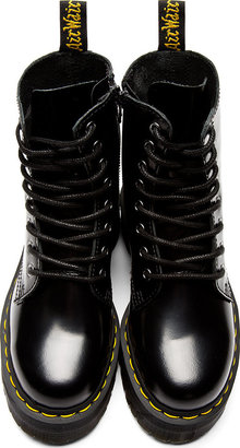 Dr. Martens Black Polished Leather Jadon 8-Eye Boots