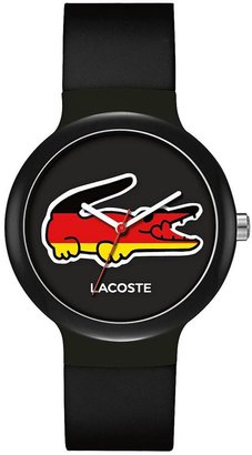 Lacoste Germany Black Dial and Rubber Strap Unisex Watch