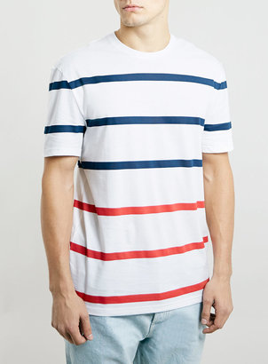 Topman Rainbow Stripe T-Shirt