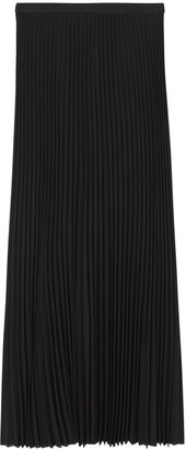 Sea Black pleated crepe maxi skirt