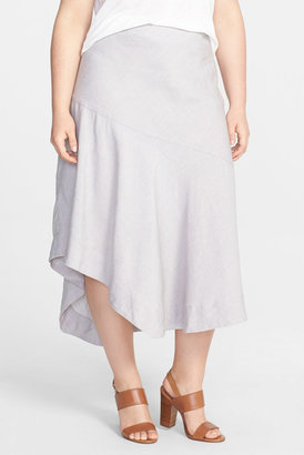 Nic+Zoe 'The Long Engagement' Linen Blend Maxi Skirt (Plus Size)