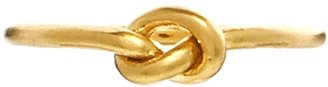 Dogeared Exclusive for ASOS Gold Plated Make A Wish Love Knot Ring