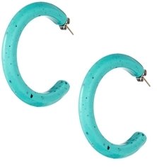 Gogo Philip Turquoise Hoop Earrings - Turquoise