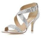 Dorothy Perkins Womens Head Over Heels By Dune Hailing Glitter Dressy Sandals- Silver