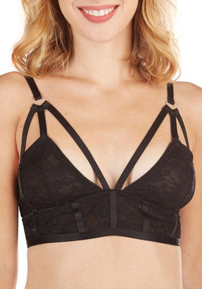 Rehab Clothing (Goddess Wing) Convergence of Chic Bralette in Midnight
