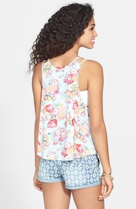 Painted Threads Print Double Strap Tank (Juniors)