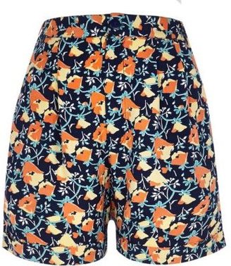 River Island Navy floral print casual shorts