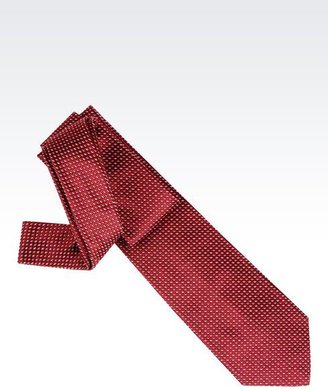 Giorgio Armani Tie In Micro Patterned Silk