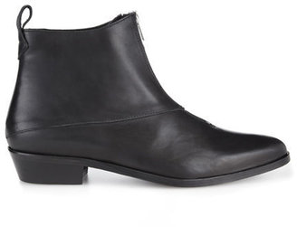 Whistles Marisa Leather Zip Front Boot
