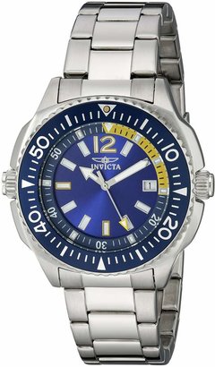 Invicta Men's 1331 Blue Dial Stainless Steel Watch